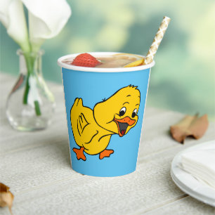 Vasos De Papel Yellow Duckie