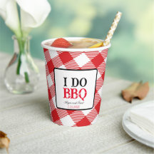 Yo hago BBQ Red Gingham Custom Wedding