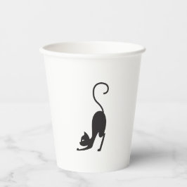Vasos De Papel Yoga cat
