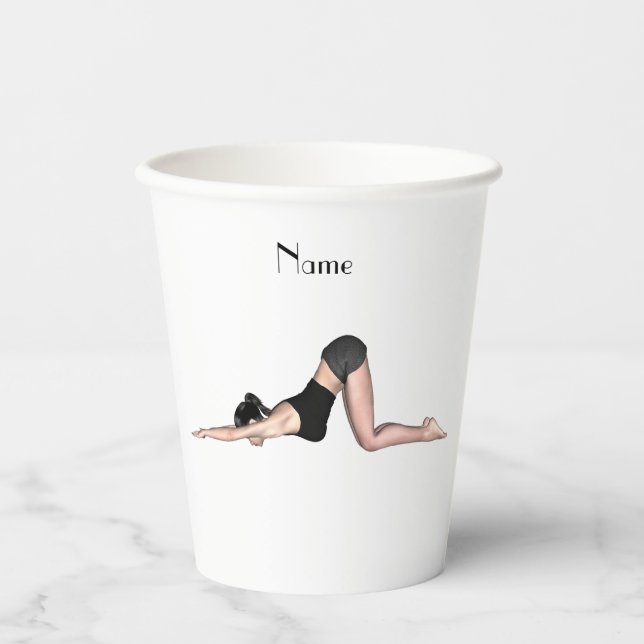 Vasos De Papel Yoga Poses Thunder_Cove (Anverso)