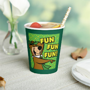 Vasos De Papel Yogi Bear Fun Fun Fun