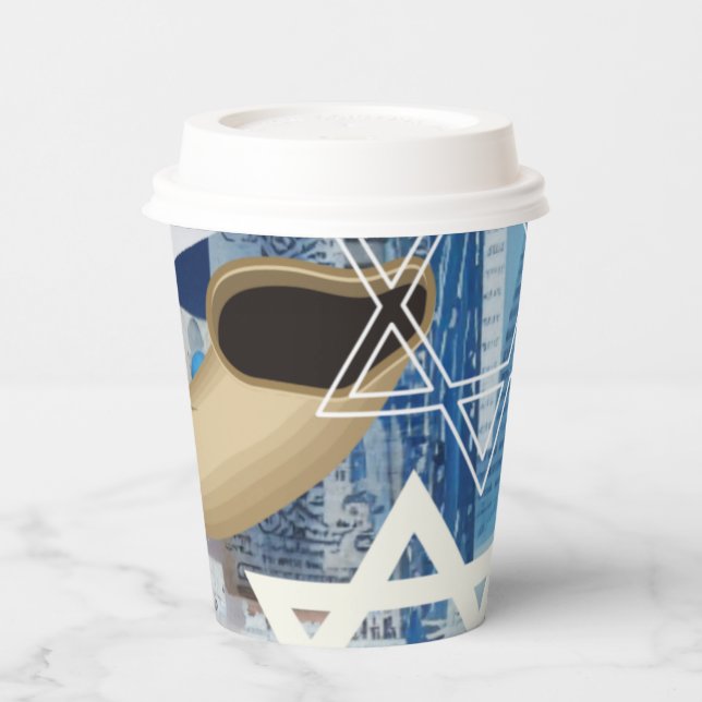 Vasos De Papel Yom Kippur (Izquierda)