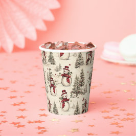 Vasos De Papel Yule Trimmings dorados: Festividad