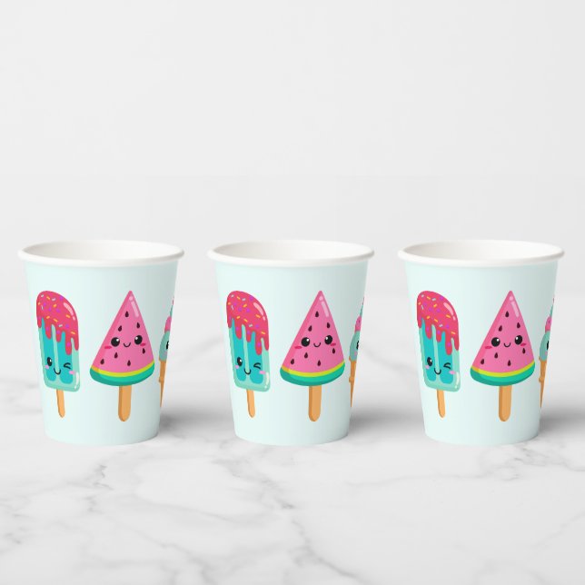 Vasos De Papel Yummy Ice Cream Triam Summer Vibe (Multi)