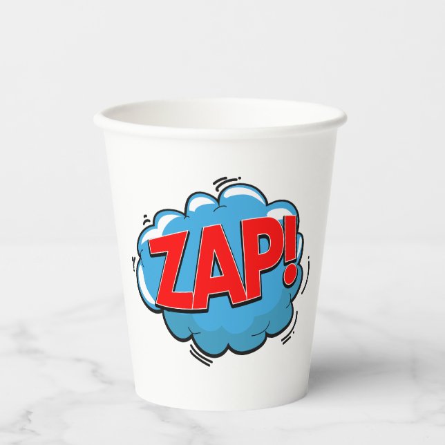 VASOS DE PAPEL ¡ZAP! (Anverso)