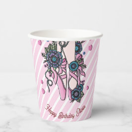 Vasos De Papel Zapatos de ballet personalizados