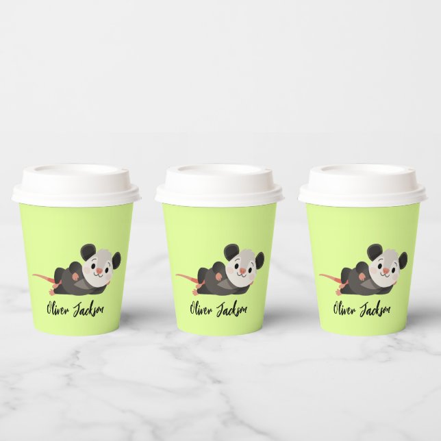 Vasos De Papel Zarigüeya Personalizada (Multi)