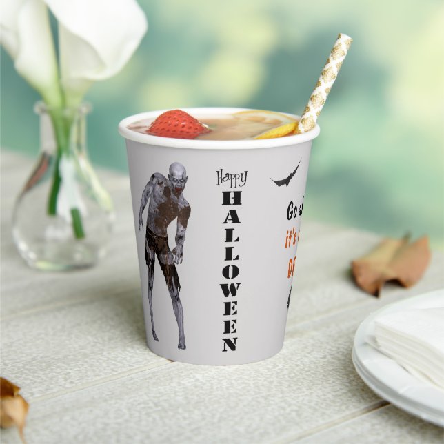Vasos De Papel Zombie espeluznante solamente una fiesta de bebida (in situ)