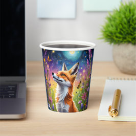 Vasos De Papel Zorro Majestuoso