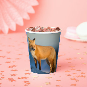 Vasos De Papel Zorro marrón
