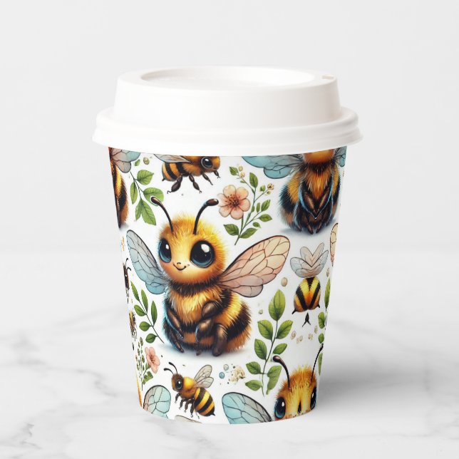 Vasos De Papel Zumbido de Alegría (Anverso)