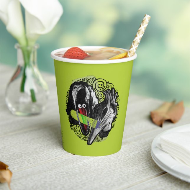 Vasos De Papel Zumo de remolacha | Adam y Barbara Scary (in situ)