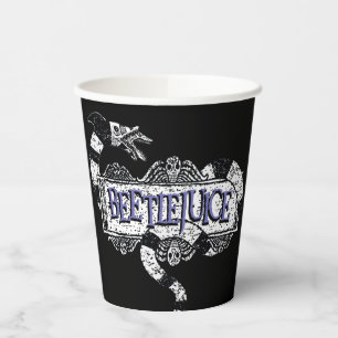 Vasos De Papel Zumo de remolacha   Gusano de arena con logo sobre