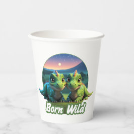 Vasos De Papel Zwei kleine Dinos - Born Wild