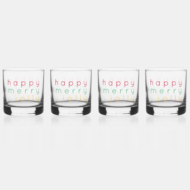Vasos de Rocas FELIZ ALEGRE DIVERTIDO (4) (Anverso)