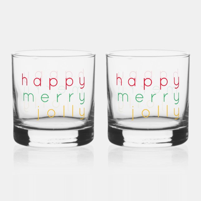 Vasos de Rocas FELIZ ALEGRE NAVIDEÑO (2) (Anverso)