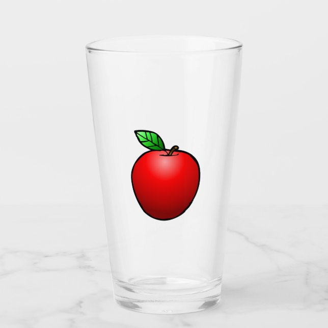 Vasos de vidrio Apple (Anverso)