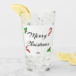 Vasos de Vidrio Deseos de Navidad