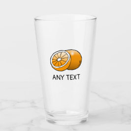 Vasos de vidrio naranja