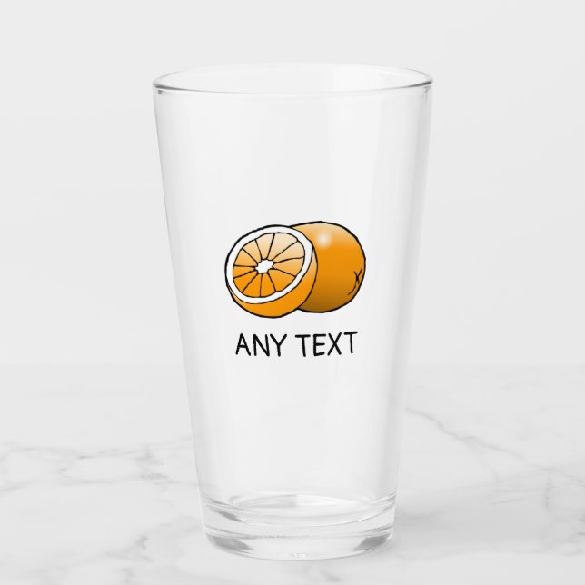 Vasos de vidrio naranja (Anverso)