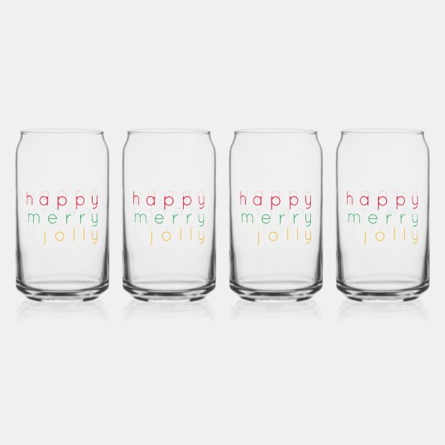 Vasos para bebidas FELIZ ALEGRE DIVERTIDO de 16 oz (Anverso)