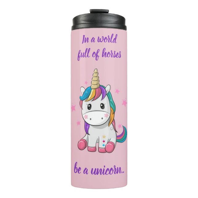 Vasos térmicos de unicornio  (Anverso)