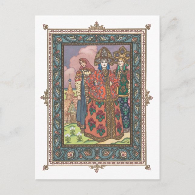 Vassilissa, la hermosa postal rusa de cuento de ha (Anverso)