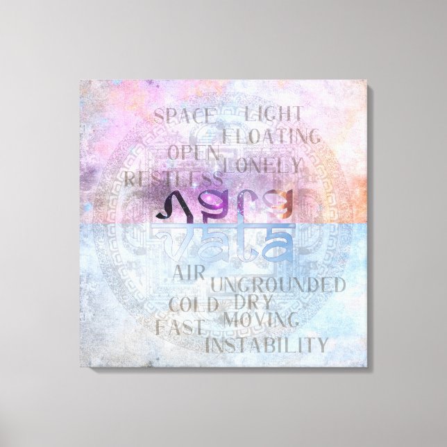 VATA DOSHA - Lienzo envuelto (Anverso)