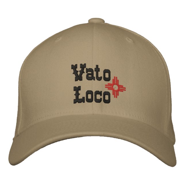 Vato Loco Zia Sun Cabo de Béisbol Mens Gorra Nuevo (Anverso)