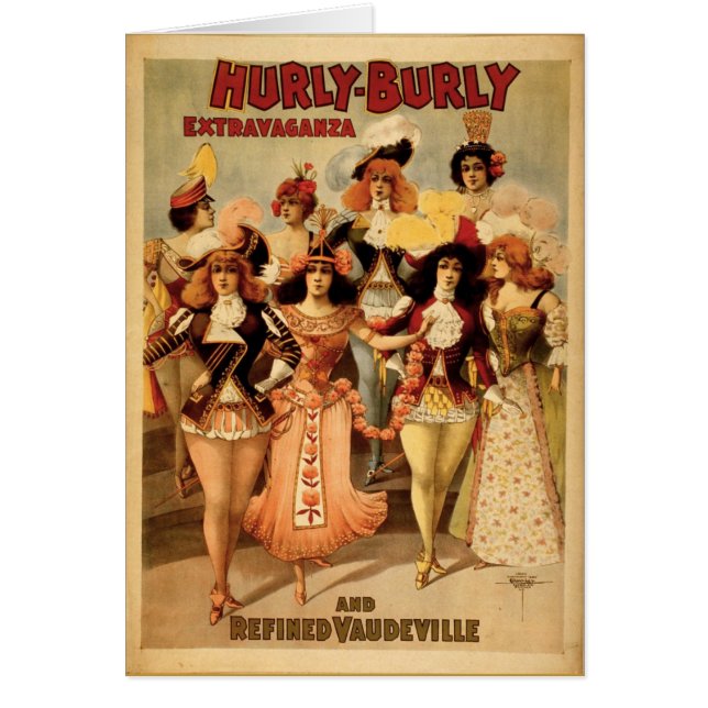Vaudeville - Hurly Burly Extravaganza, 1899, (Frente)