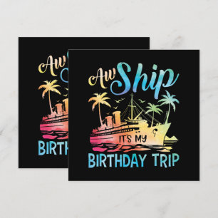 Vaya barco es mi viaje de cumpleaños