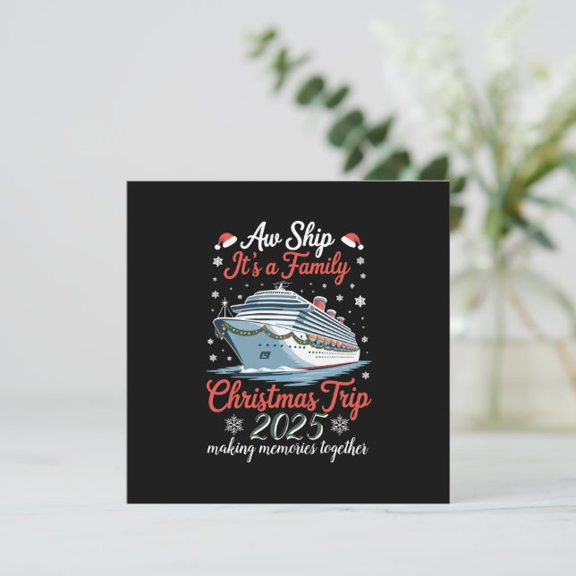 Vaya Barco Es Un Viaje Familiar De Navidad 2025 Co (Anverso de pie)