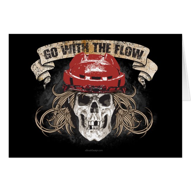 Vaya con el rojo del flujo (pelo del hockey) (Anverso (Horizontal))