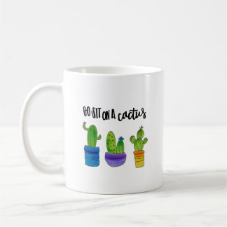 Vaya se sientan en una taza del cactus