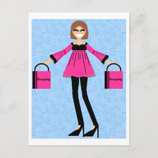 Vayamos a comprar postal (Anverso)