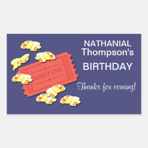 Vayamos a los Pegatinas del Rectángulo del cine