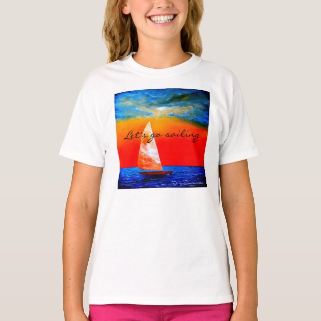 Vayamos a navegar la camiseta - mercancía de Jenny (Anverso)