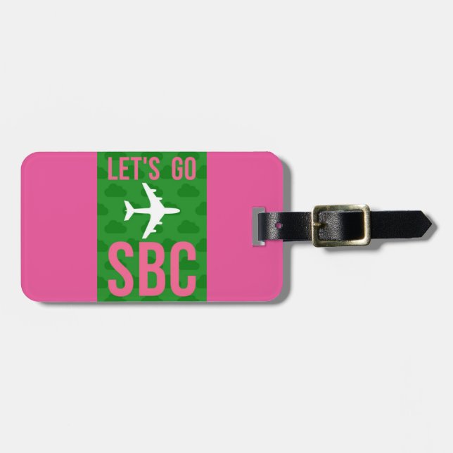 VAYAMOS etiqueta del equipaje del SBC (Frente Horizontal)