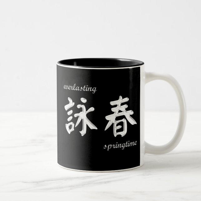 Váyase volando la taza de Chun (awc) - blanco en (Derecha)