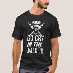 Ve a llorar en la camisa del chef de walk-in, cami