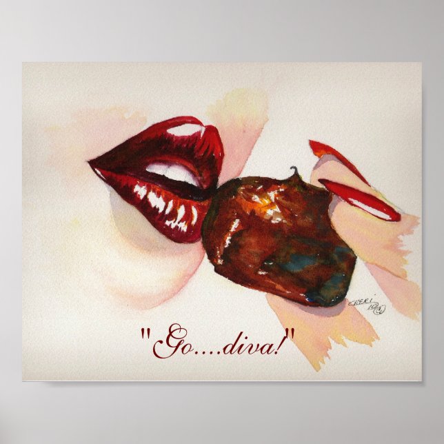 "Ve....diva!" Impresión de 8" x 10" (Frente)