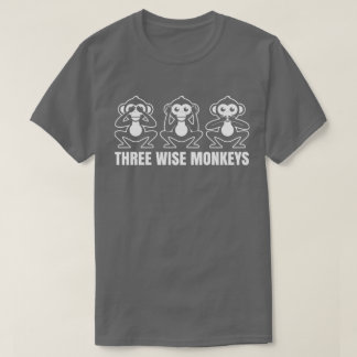 Vea para oír para no hablar ninguna camiseta sabia