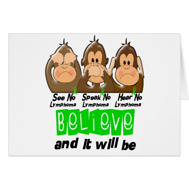 Vea que hablar no oiga ningún linfoma 3 de (Anverso (Horizontal))