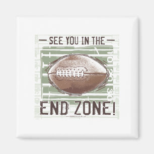 ¡Véale en el end zone! Imán
