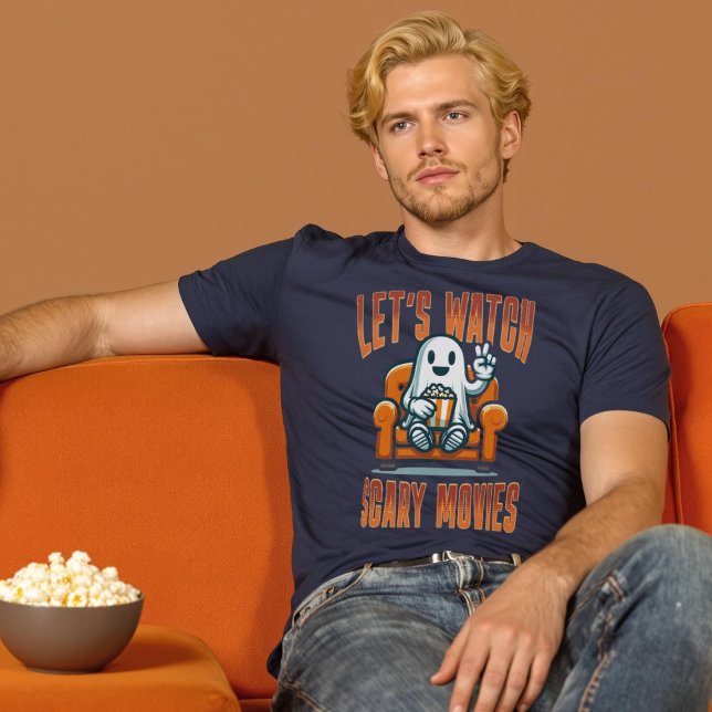 Veamos películas aterradoras albergar la camiseta  (Let’s Watch Scary Movies Ghost Halloween Shirt.)