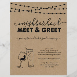 Vecindario Conoce y Volante de Invitación de Parti