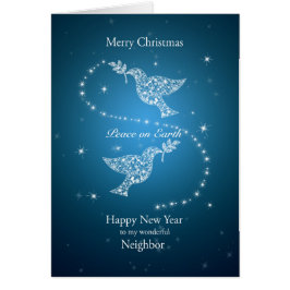 Vecino, palomas del navidad de la paz