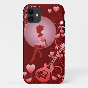 Vector artístico romántico iPhone 5 funda con Chic