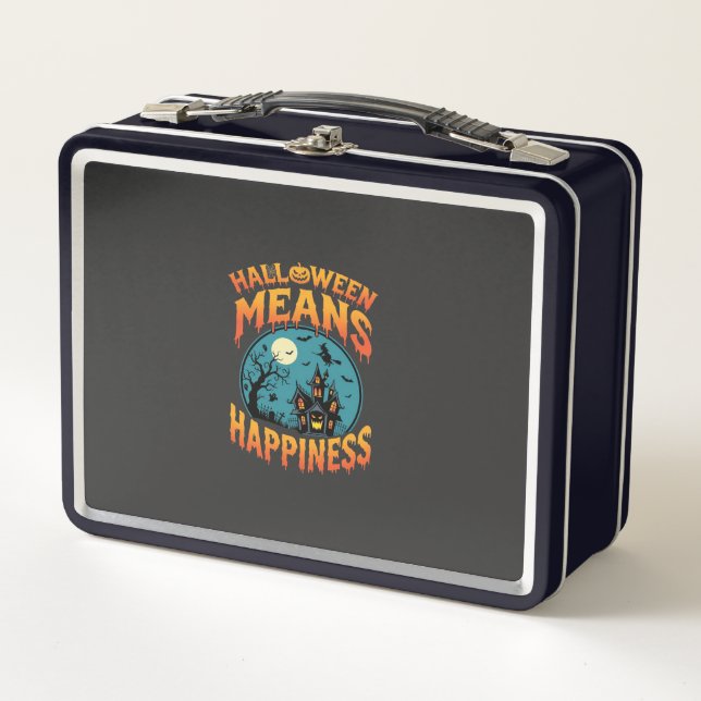 Vector de Casa Embrujada de Felicidad de Halloween (Anverso)