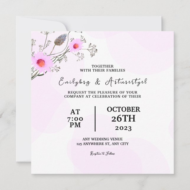 Vector de diseño de la invitación de la tarjeta de (Anverso)